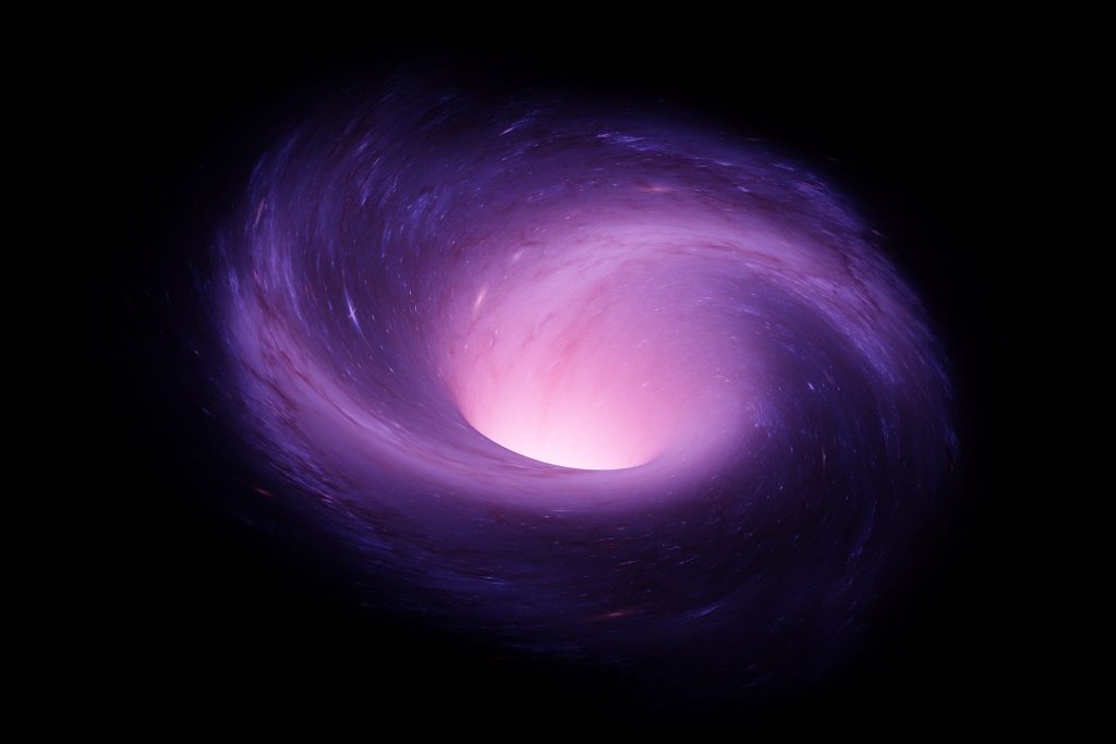 black hole in outer space