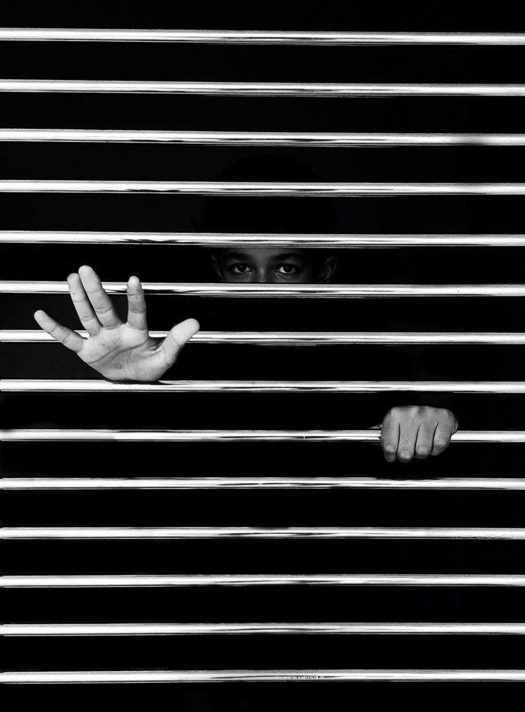 black and white photo of prisoner 