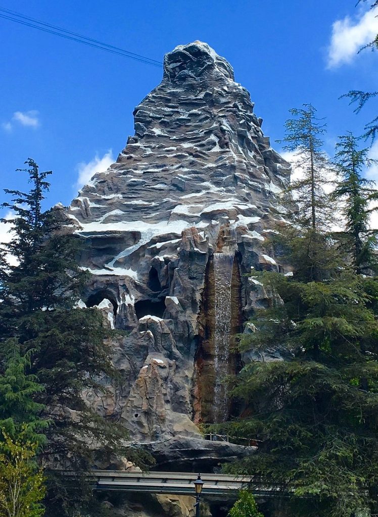 the matterhorn at disneyland, where dolly's ghost is said to roam