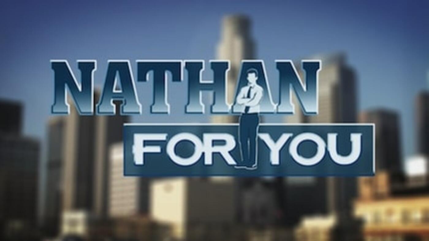 The title screen of Nathan for You