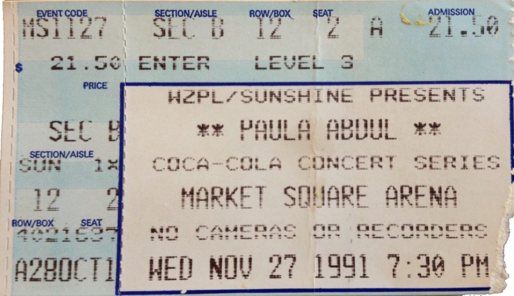 concert ticket for the under my spell tour, when the supposed plane crash happened