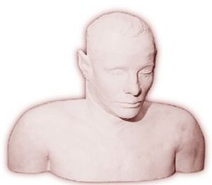 The plaster made of the Somerton Man's face