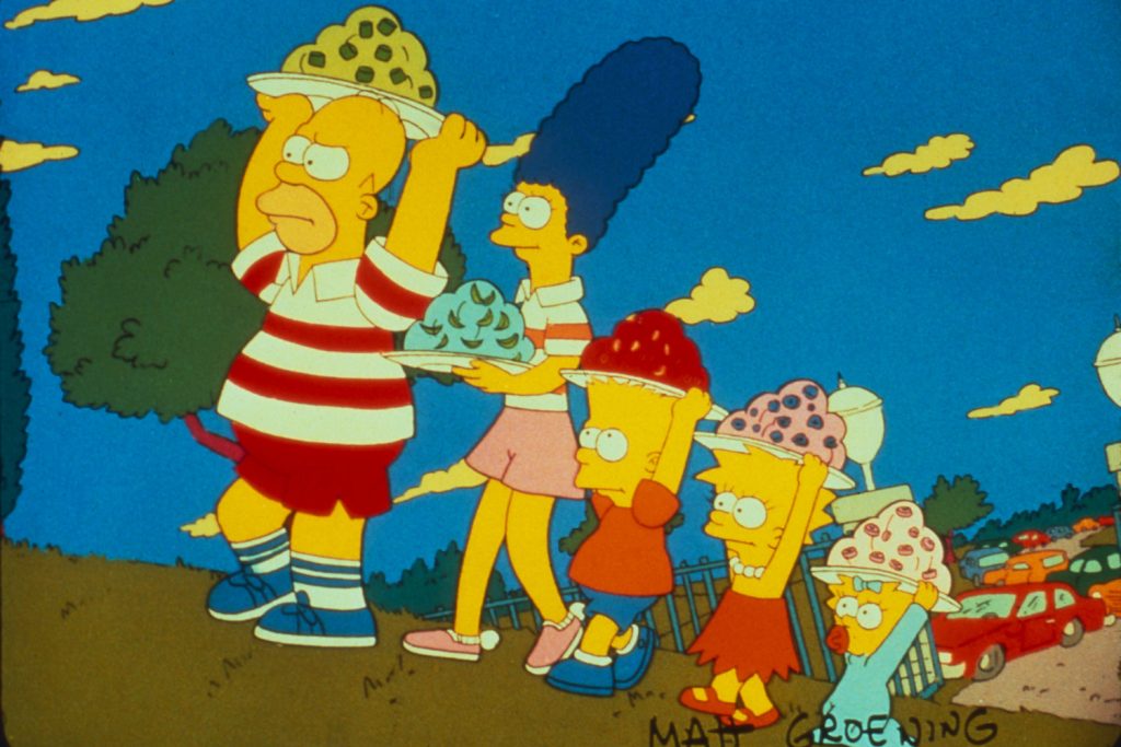 A retro still from the simpsons