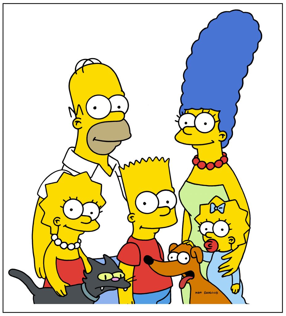 a publicity still from the simpsons